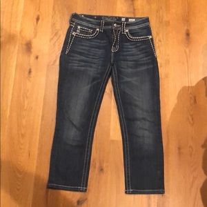 Miss Me Dark Wash Boyfriend Capri